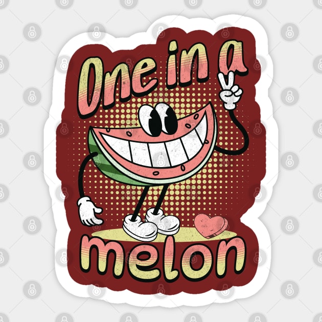 One In A Melon Sticker by Brookcliff